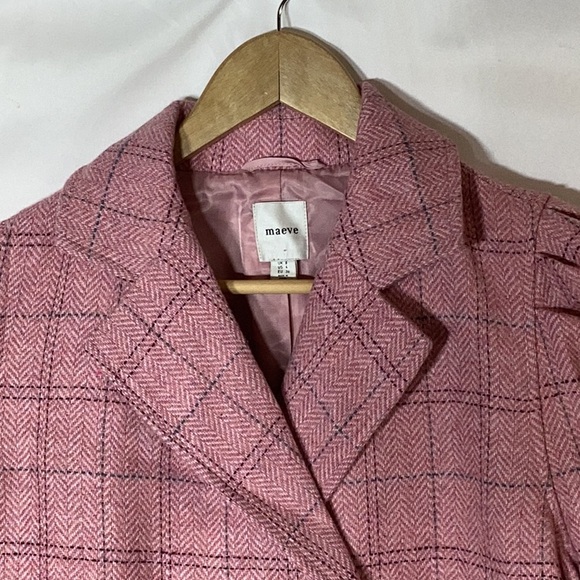MAEVE Puffärmel Herrenmode Blazer/Jacket Pink Size US 4 - Picture 6 of 13